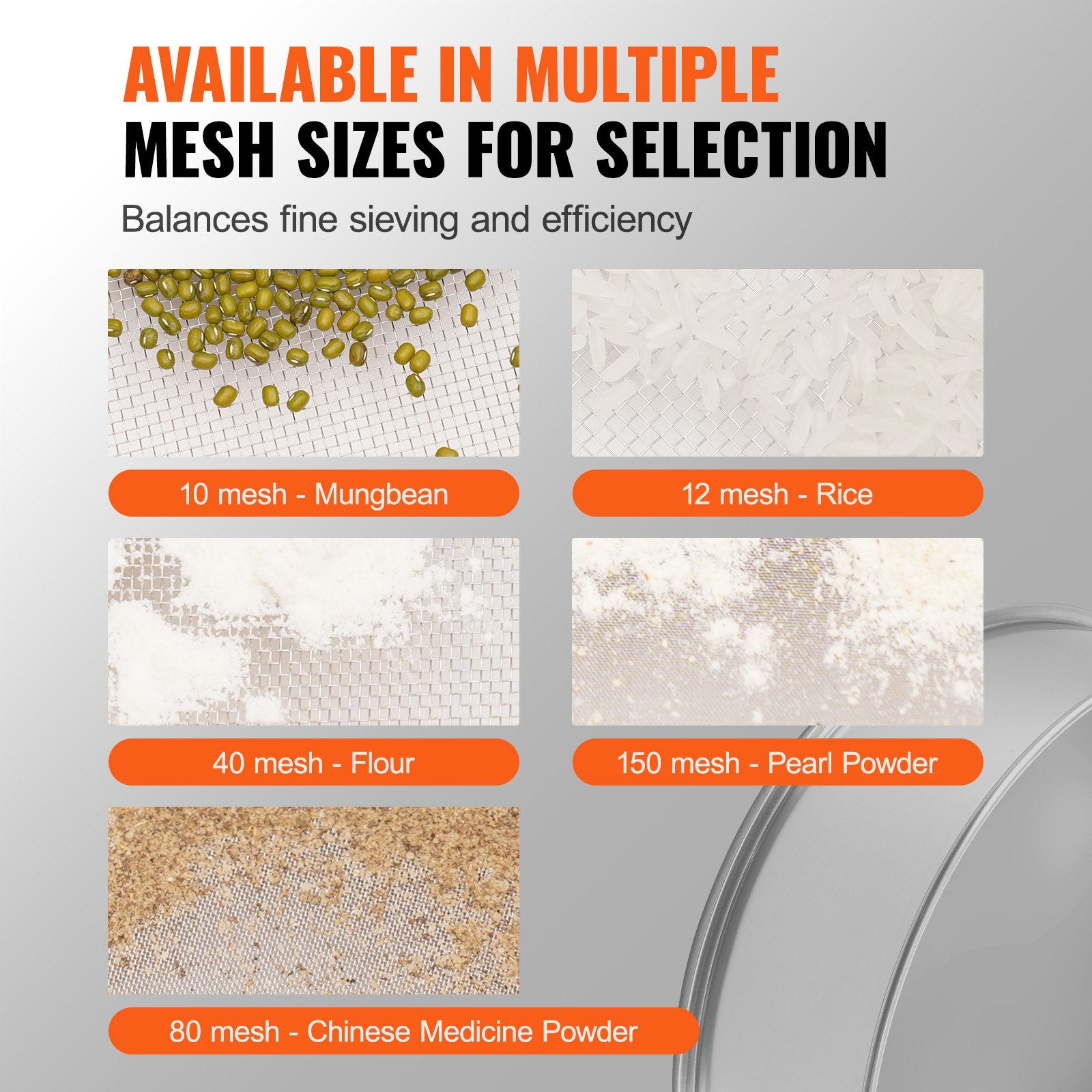 150-Mesh Stainless Steel Fine Flour Sieve for Baking – product detail view