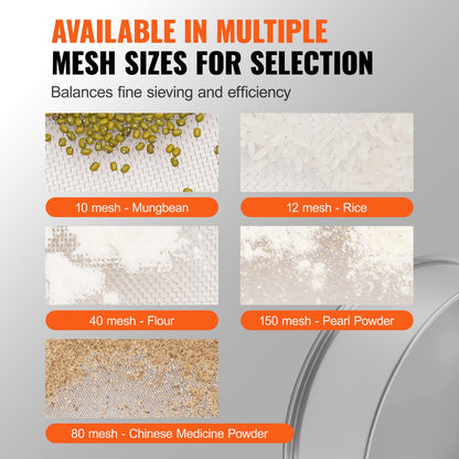 150-Mesh Stainless Steel Fine Flour Sieve for Baking – product detail view
