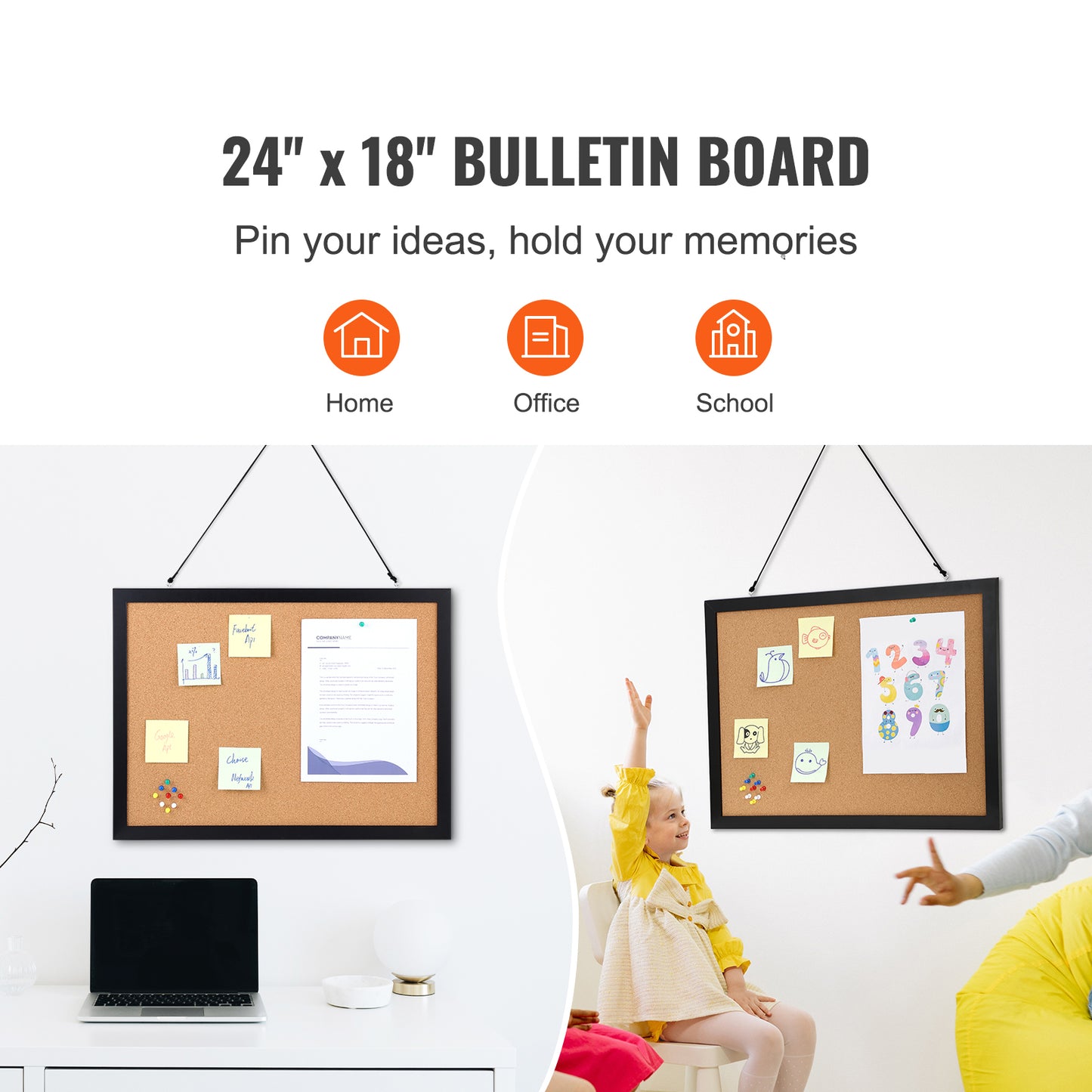 Double-Sided Bulletin Board – alternate product view