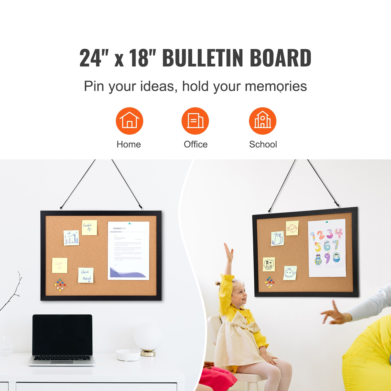 Double-Sided Bulletin Board – alternate product view