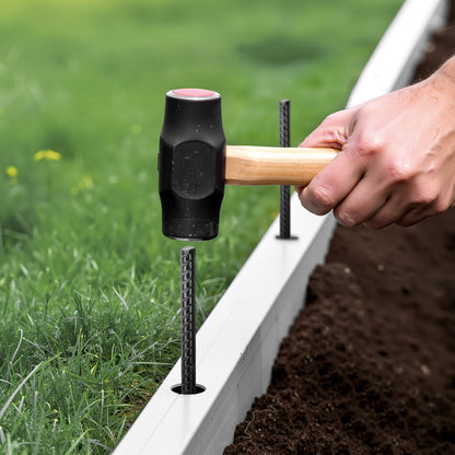 16" Galvanized Steel Rebar Stakes, 16-Pack Heavy-Duty Ground Anchors – in-use product view 6