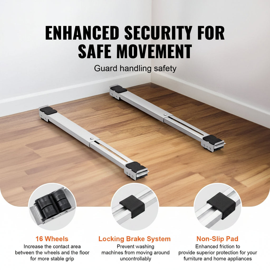 Heavy Duty Appliance Rollers 660 lb Capacity – main product view