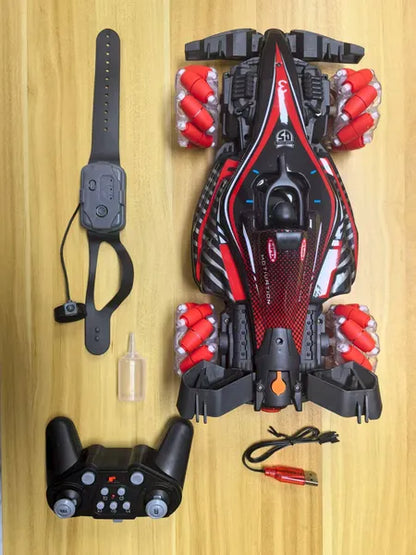 F1 Style Remote Control Car with Music, Lights & Spray Tail – additional product view
