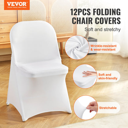 Stretch Spandex Chair Covers 12 Pack – main product view