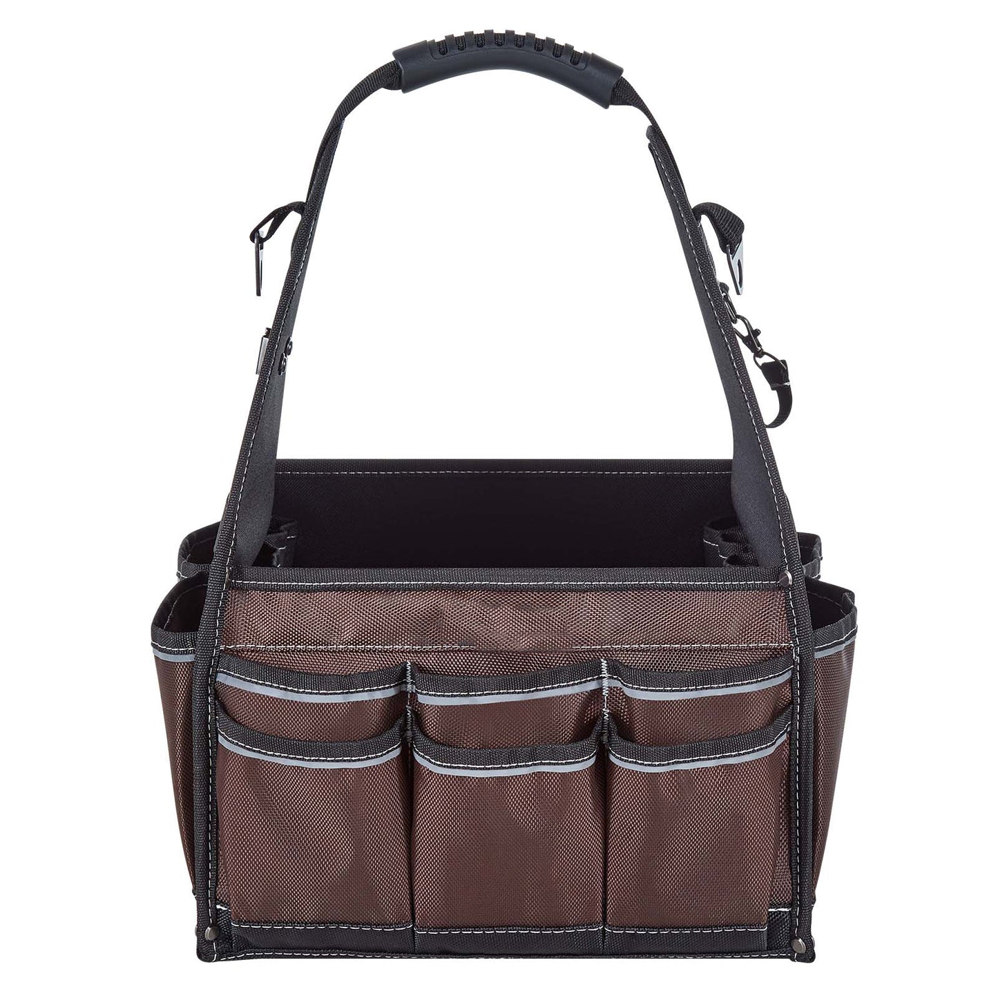 13" 45-Pocket Open-Top Tool Tote with Shoulder Strap – main product view