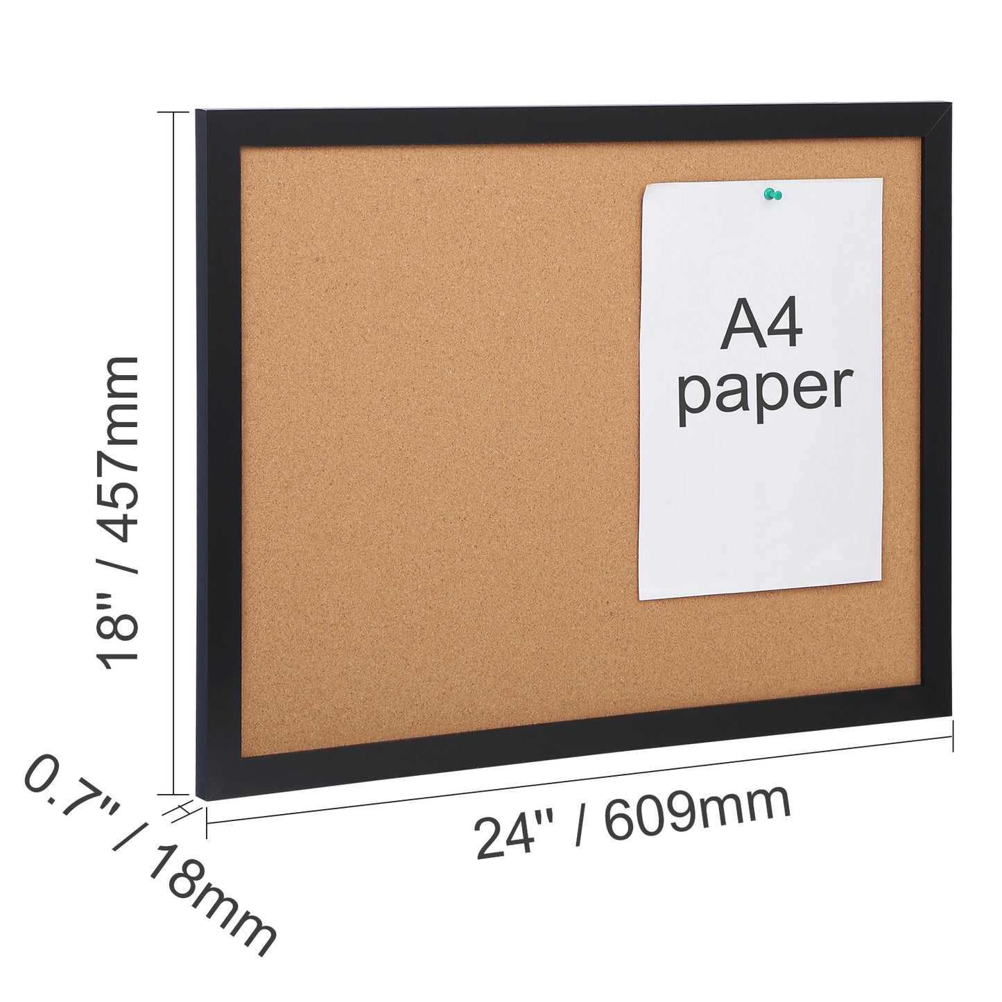 Double-Sided Bulletin Board – alternate angle