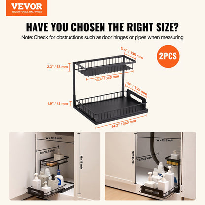 2-Tier Pull-Out Under Sink Organizer – alternate product view