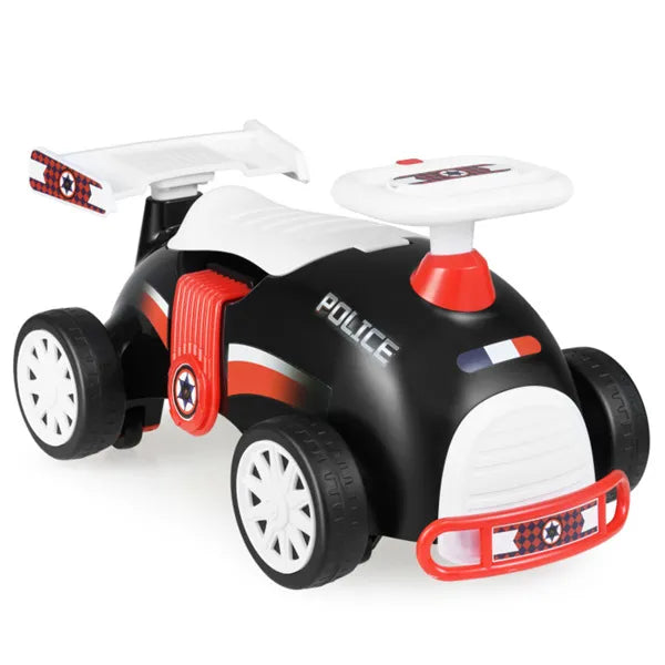 Kids Ride-On Sliding Car with Music | Police Sit & Scoot Toy – main product view