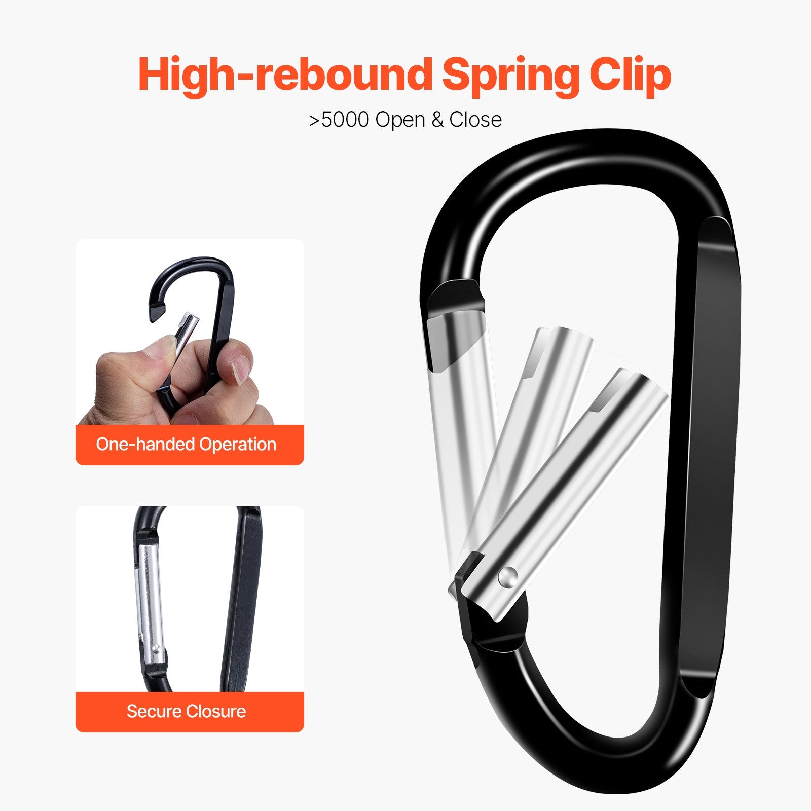 Carabiner Clips 10 Pack – product detail view