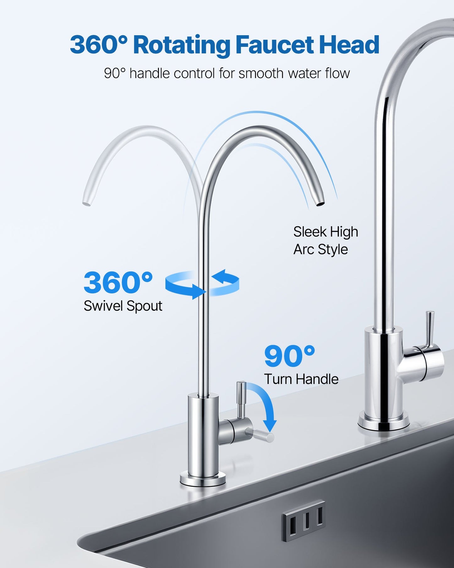 Brushed Nickel Drinking Water Faucet – product detail view