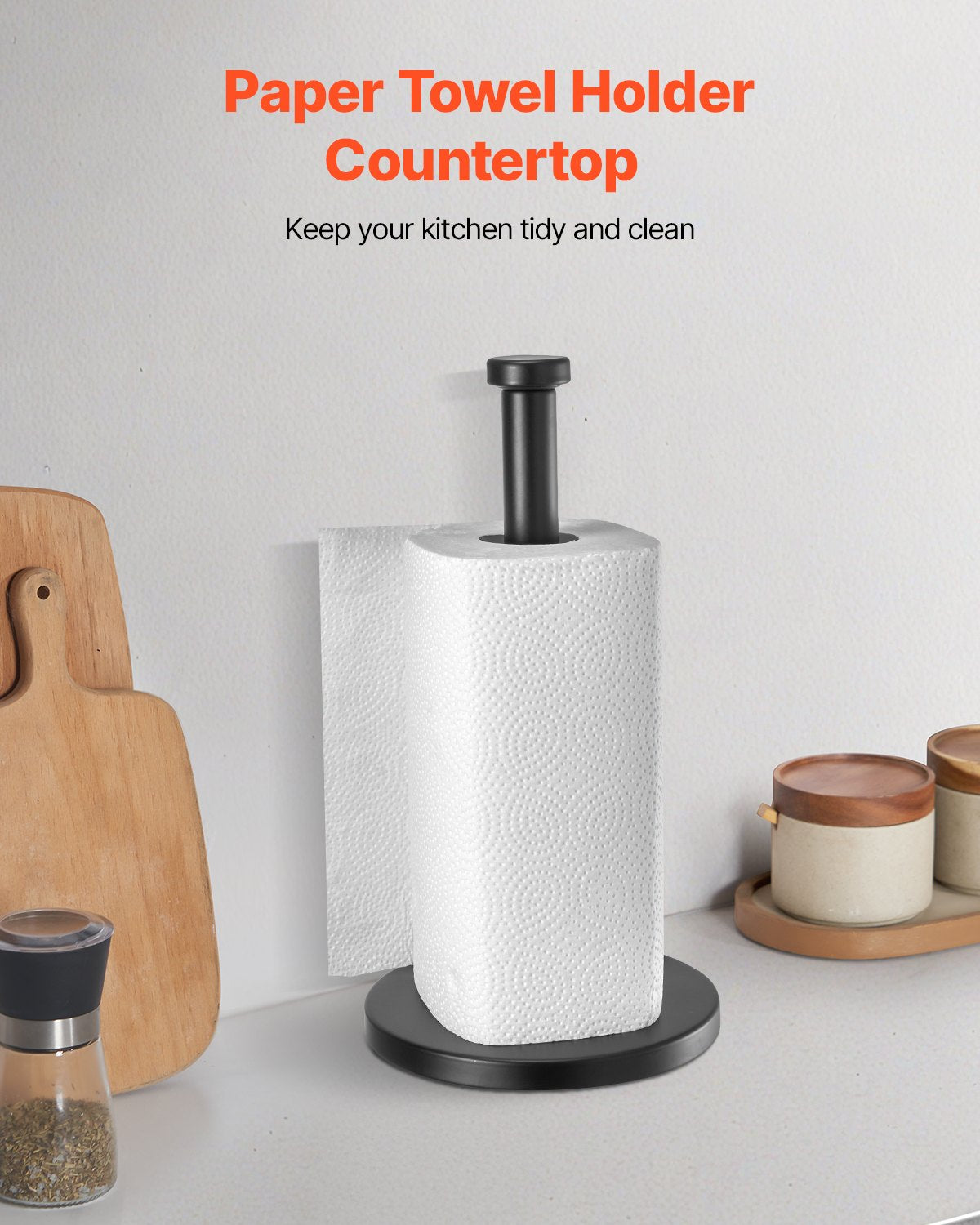 Stainless Steel Countertop Paper Towel Holder – product detail view