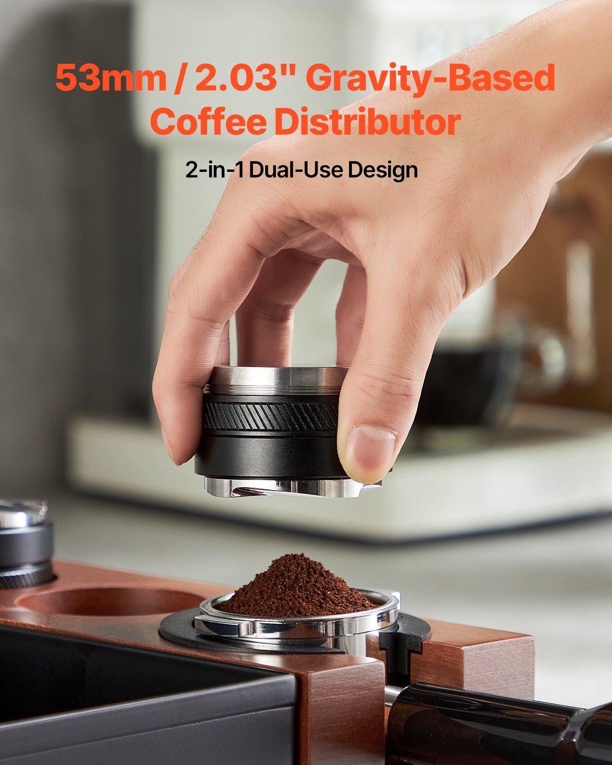 53mm Adjustable Espresso Distributor 2-in-1 – alternate product view