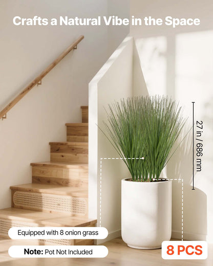 Artificial Onion Grass Plants 8 Pack, 27 in – alternate product view