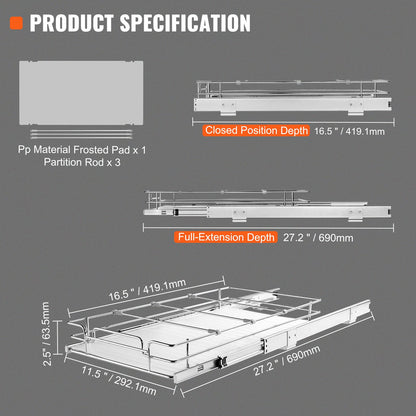 Pull-Out Cabinet Organizer – product detail view