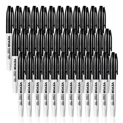 36-Pack Black Permanent Markers – main product view