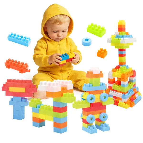 150-Piece Building Blocks with Wheels | STEM Toy for Kids 3+ – in-use product view