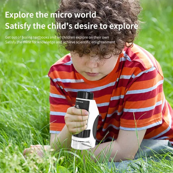 Kids 50X-300X Handheld Microscope | Portable STEM Science Toy – main product view