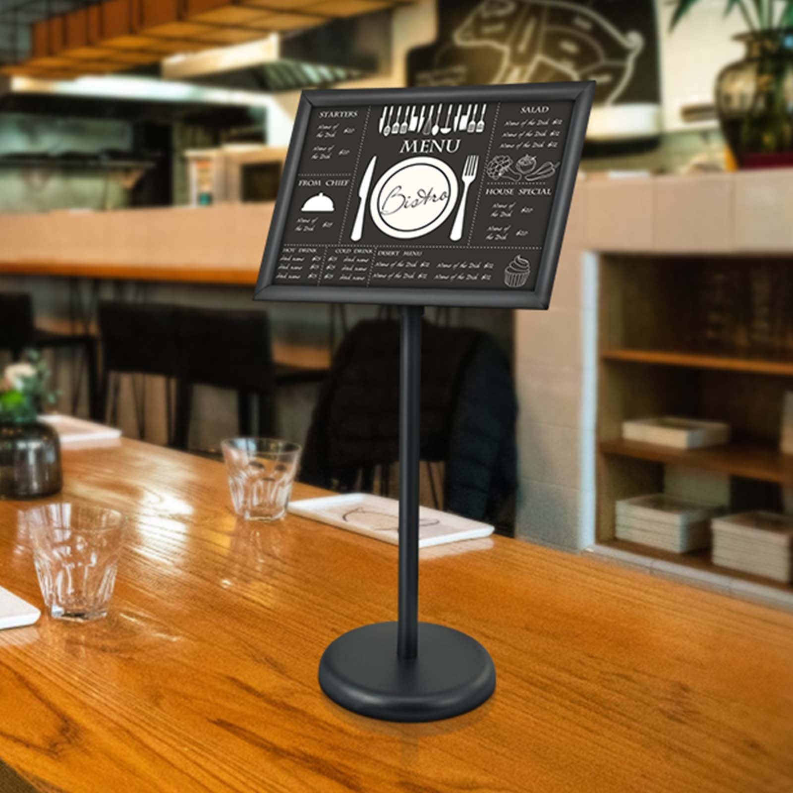 11 x 17 in Adjustable Pedestal Sign Holder – product presentation