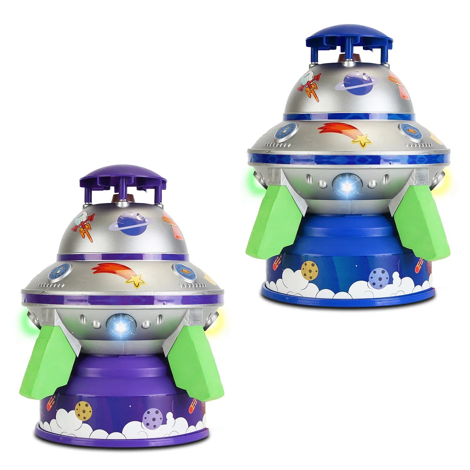 UFO Rocket Sprinkler with LED Lights | Adjustable Summer Toy – alternate product view