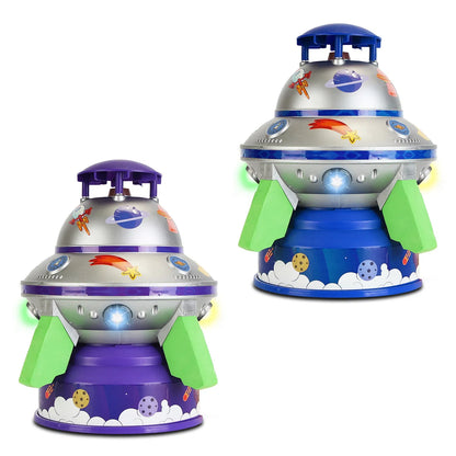 UFO Rocket Sprinkler with LED Lights | Adjustable Summer Toy – alternate product view