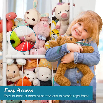 Stuffed Animal Storage Organizer | Kids Plush Toy Holder Cage – additional product view