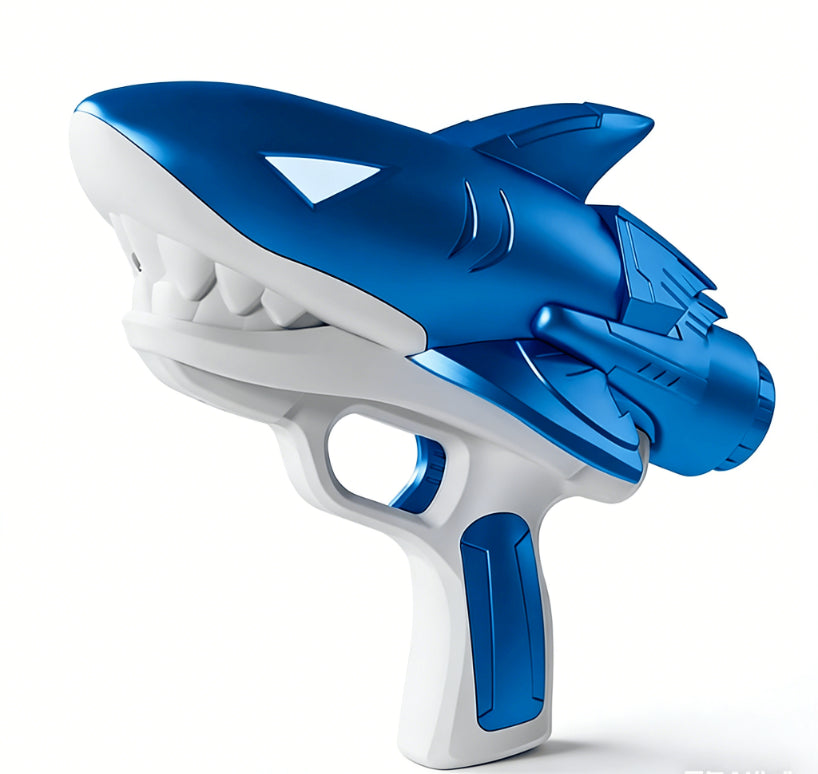 Shark Water Blaster Squirt Gun | Outdoor Pool Toy for Kids – in-use product view