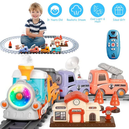 Electric Train Set with Smoke, Lights, Sound & Remote Control – additional product view 7
