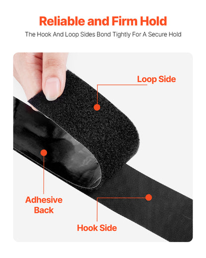 Self-Adhesive Hook and Loop Tape Roll – product detail view