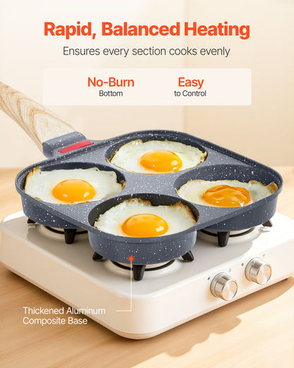 4-Cup Nonstick Egg Frying Pan – product detail view