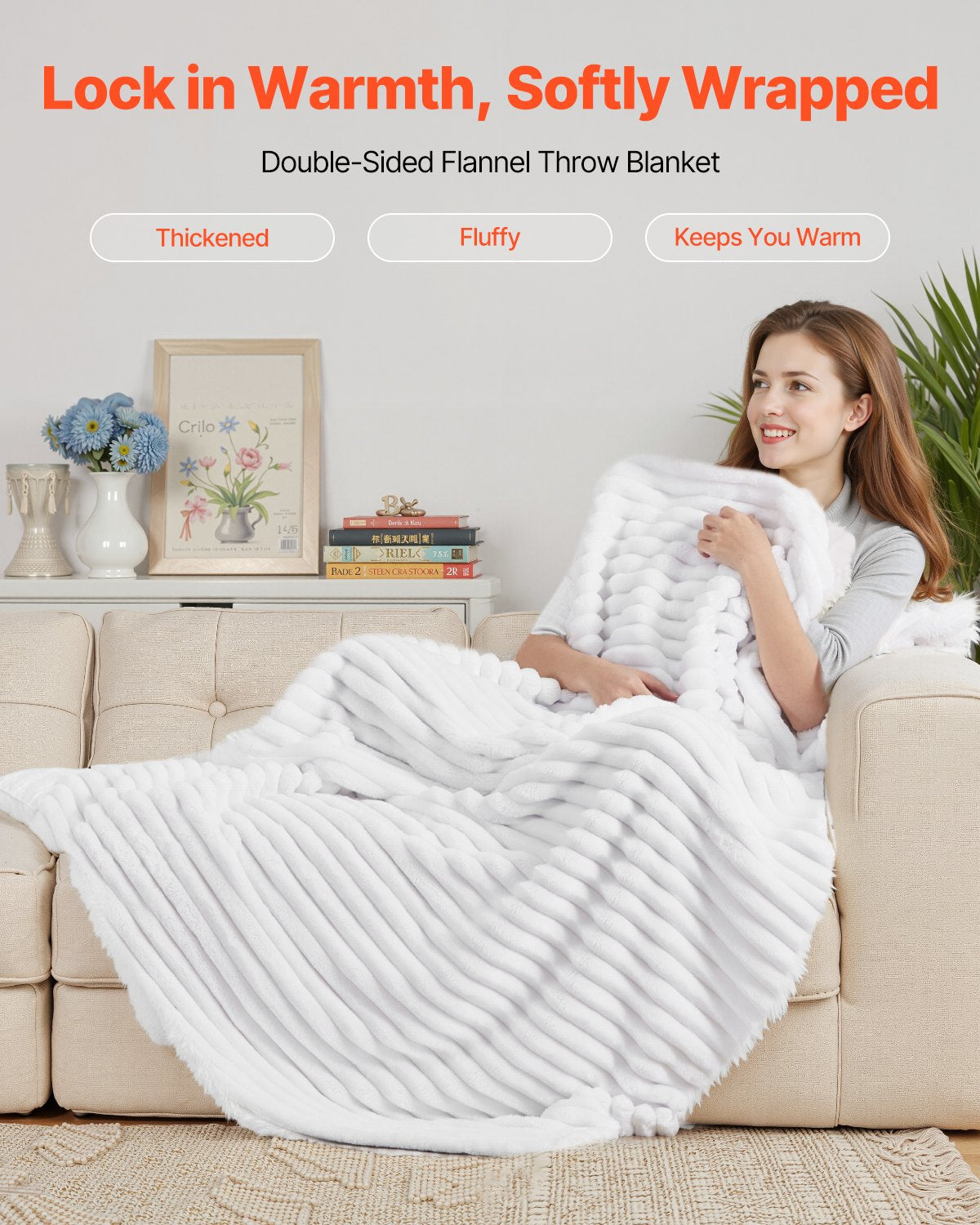 Super Soft Fleece Throw Blanket 50 x 60 in – alternate product view