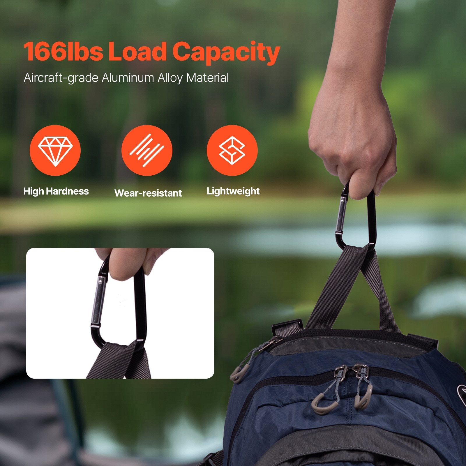 Carabiner Clips 10 Pack – main product view