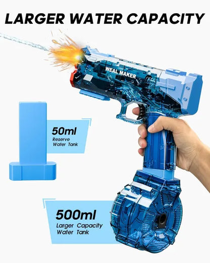 Electric Water Gun with USB-C Charging | 26 Ft Range IP67 – product detail view