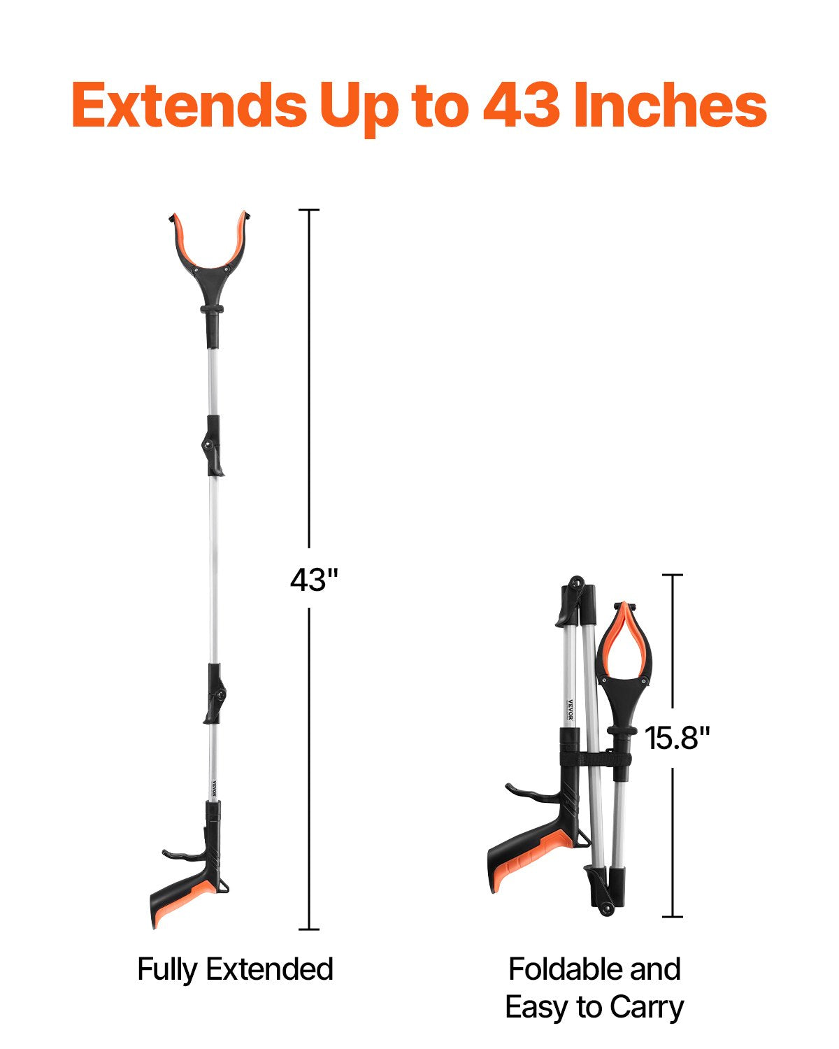 43 in Foldable Grabber Reacher Tool – alternate product view
