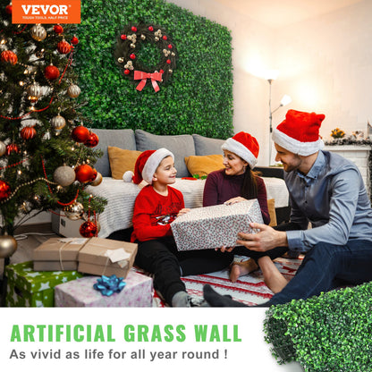 10 x 10 in Artificial Boxwood Hedge Panels, 12-Pack UV-Protected – alternate product view