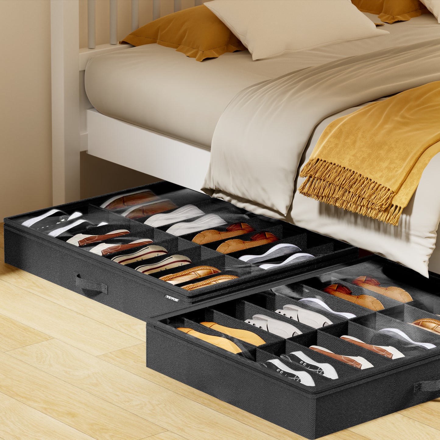 Underbed Shoe Storage Organizers 2 Pack – product presentation
