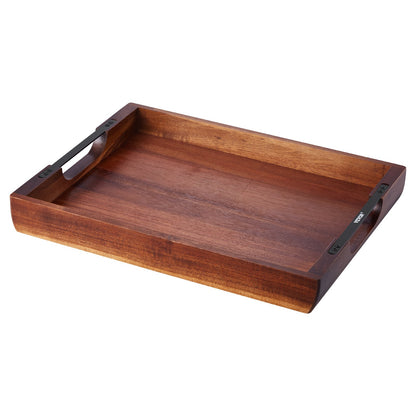 Acacia Wood Serving Tray 17 x 12.2 in with Handles – main product view