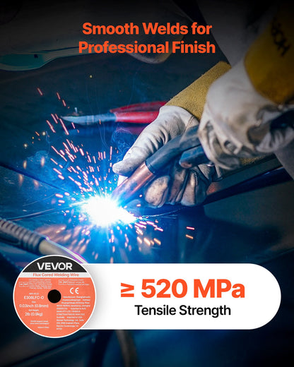 E308LFC-O 0.030" Flux-Core Stainless Steel MIG Welding Wire, 2 lb – feature detail view