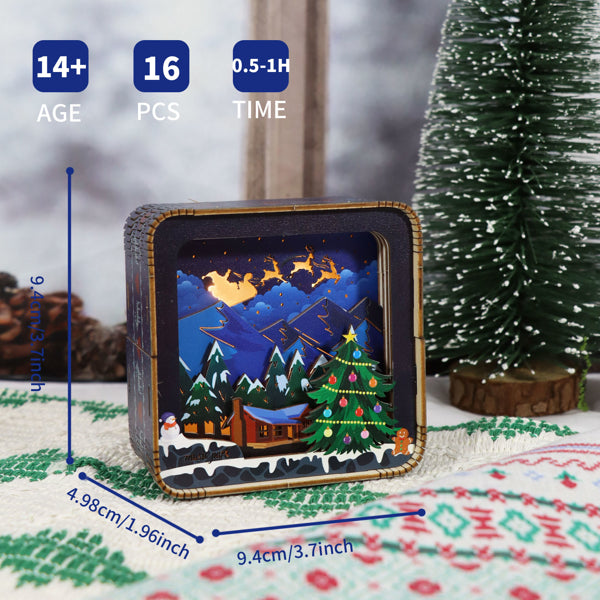 3D Wooden Puzzle Model Kit with Night Light | DIY Desk Decor – additional product view