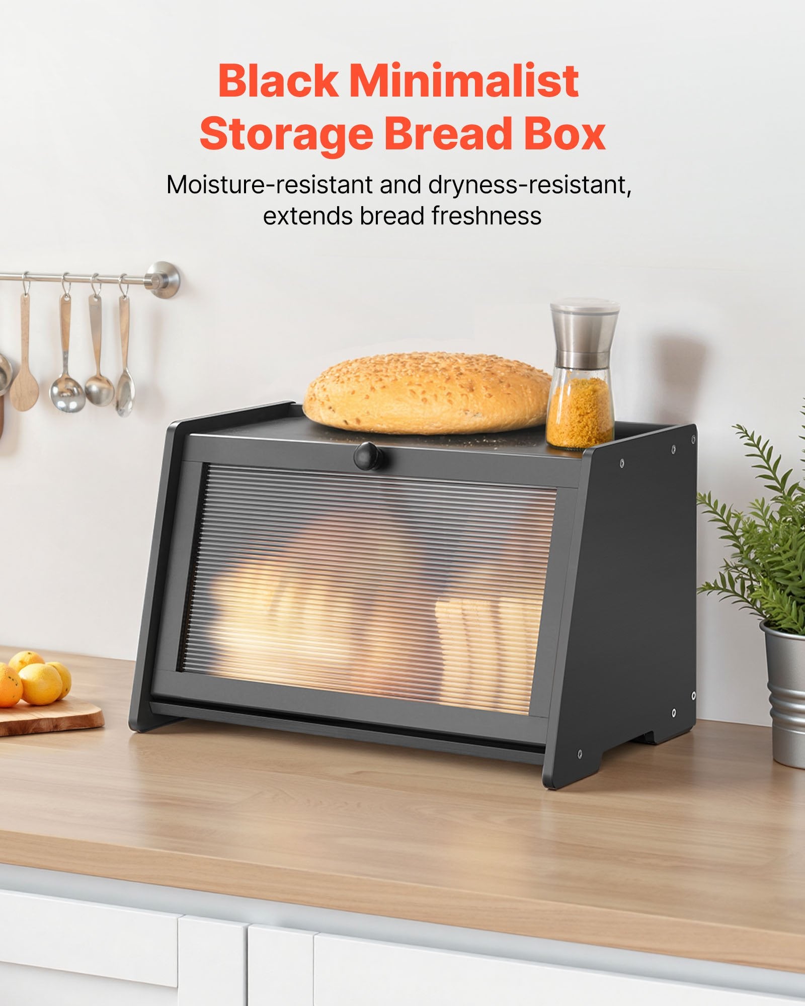 Large Bamboo Bread Box – alternate product view