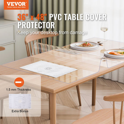 Clear PVC Desk and Table Protector 36 x 48 in – alternate product view