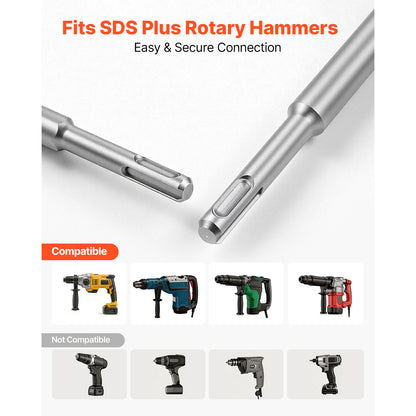 4-Piece SDS Plus Chisel Set for Concrete, Brick & Demolition – product detail view