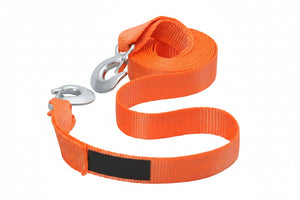 17,000 lb Heavy-Duty Tow Strap with Hooks, 20 ft – main product view