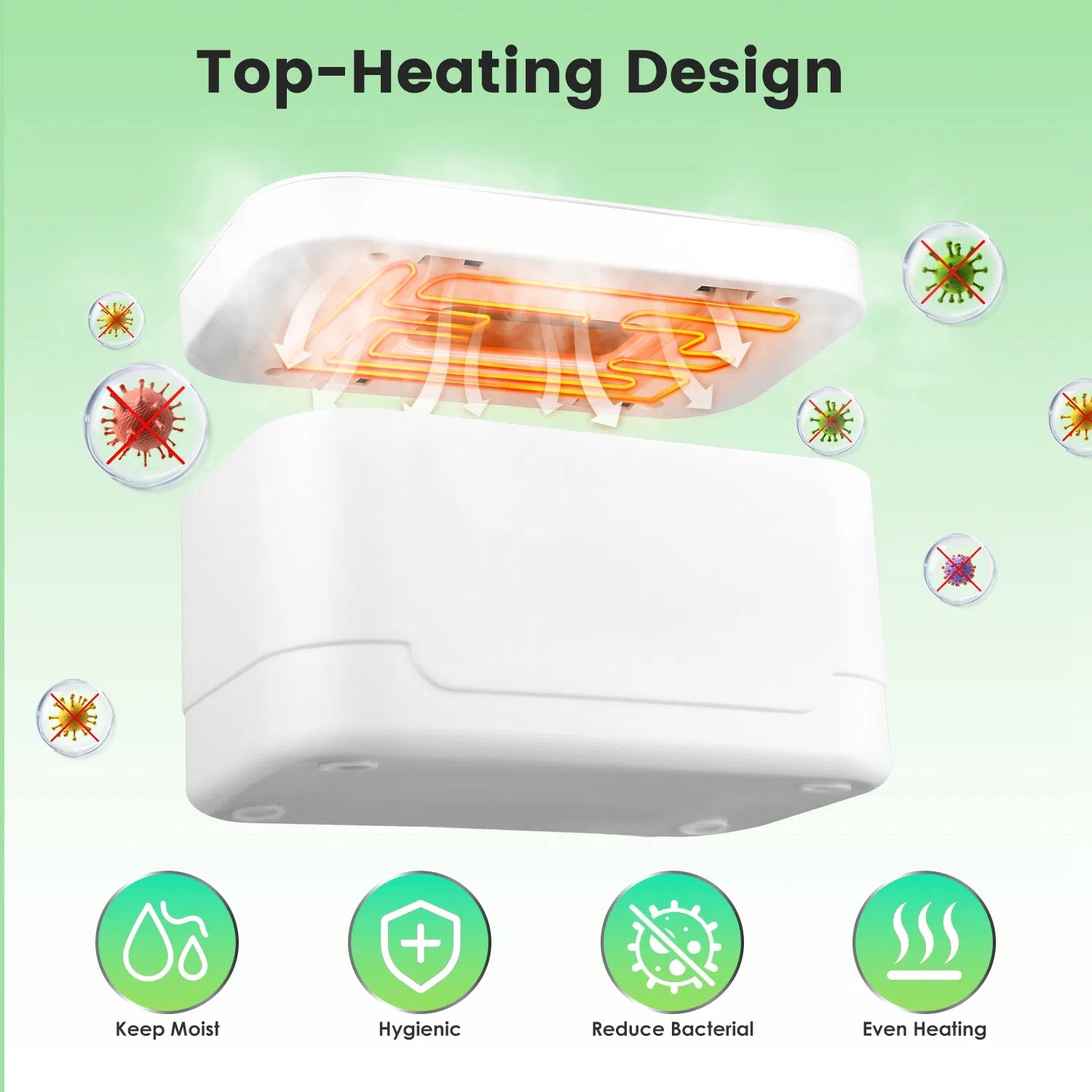 Baby Wipe Warmer with Night Light | 3 Temps, Type-C Powered – product detail view