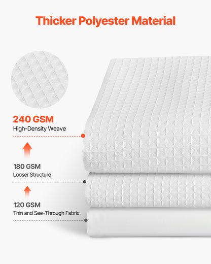 White Waffle Shower Curtain 72 x 72 in – alternate product view