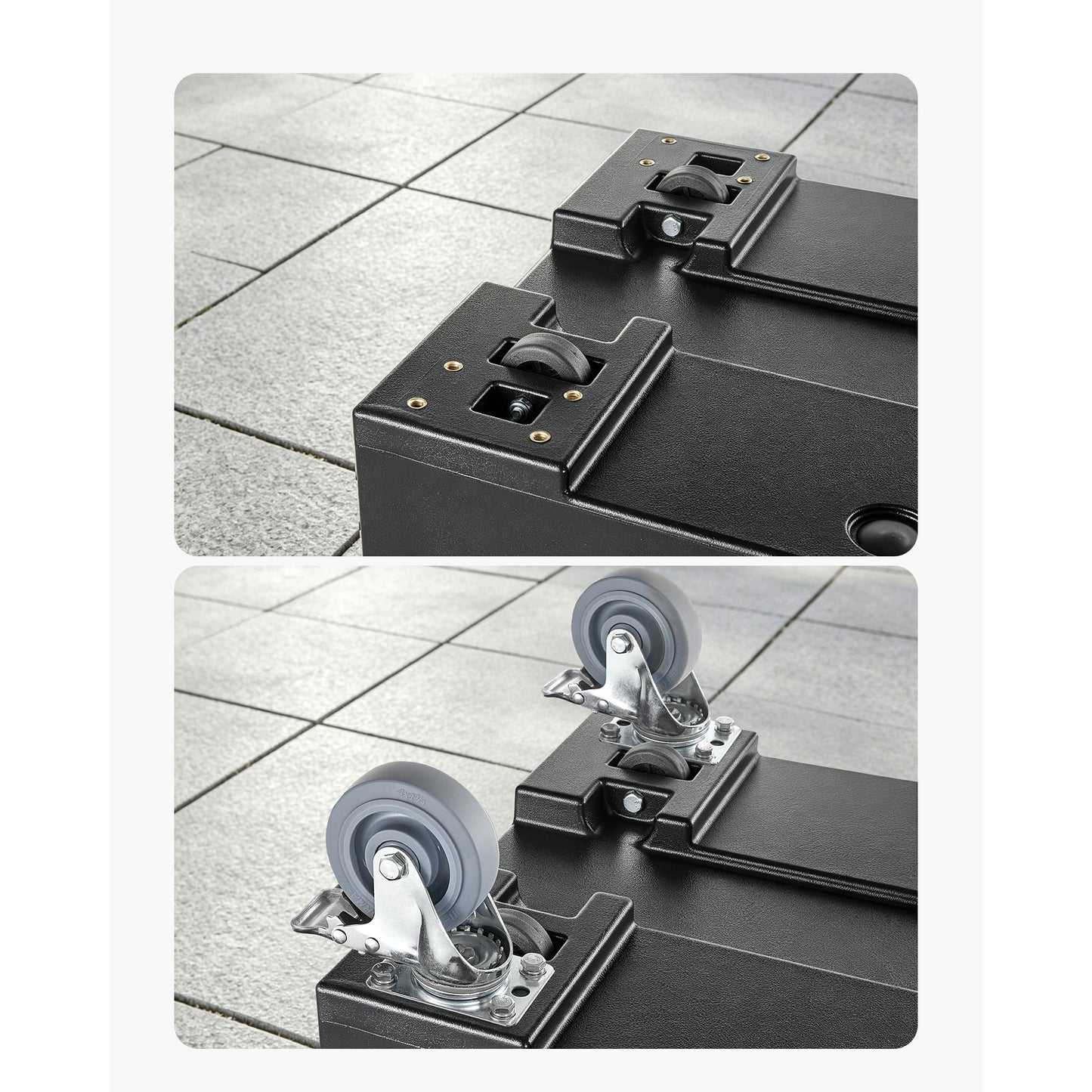 5" Heavy-Duty Caster Wheels 4-Pack for Insulated Food Pan Carriers – feature detail view