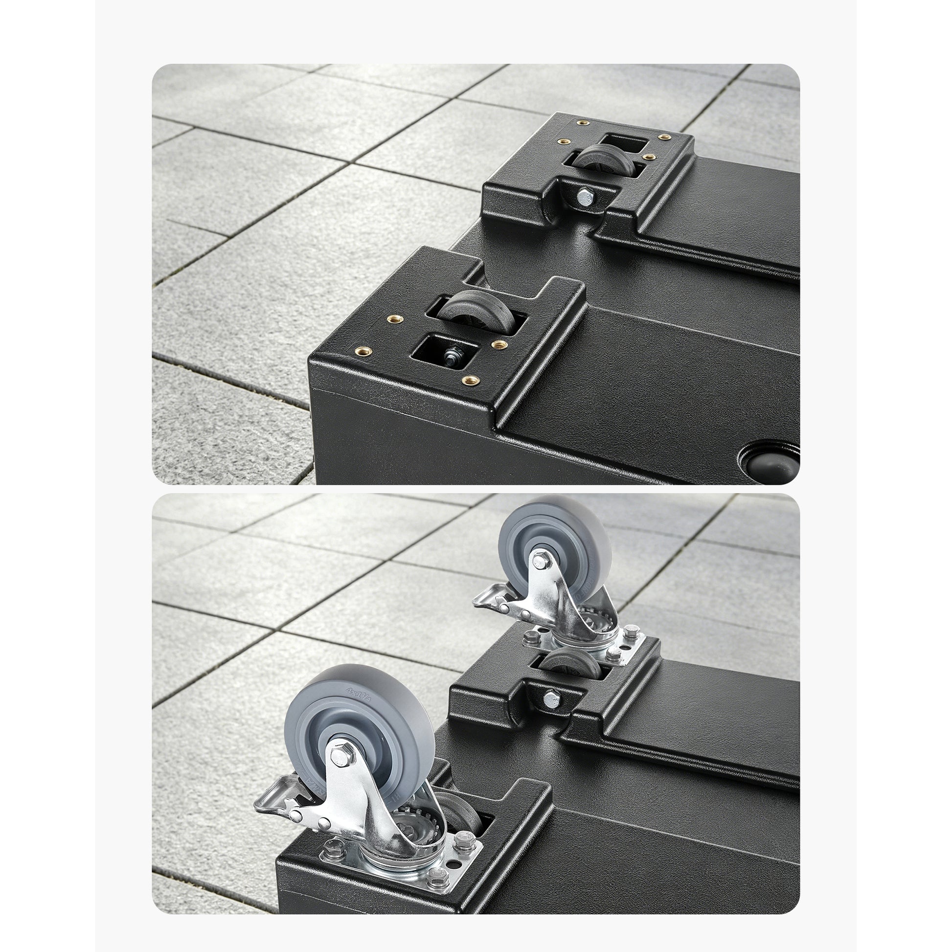 5" Heavy-Duty Caster Wheels 4-Pack for Insulated Food Pan Carriers – feature detail view