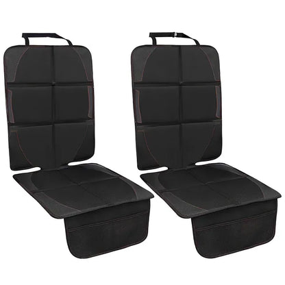 2-Pack Car Seat Protector Mats with Padding & Mesh Pockets – main product view