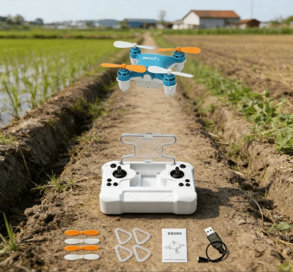 Mini Quadcopter Drone with Storage Remote | Beginner RC Toy – feature detail view