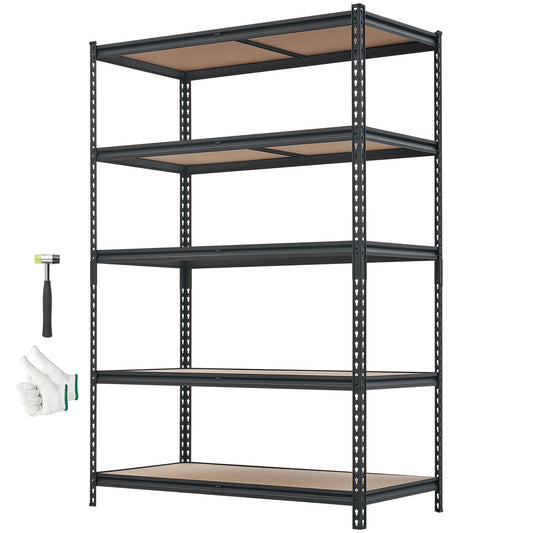 5-Tier Adjustable Metal Garage Shelving, 3000 lb Capacity – main product view
