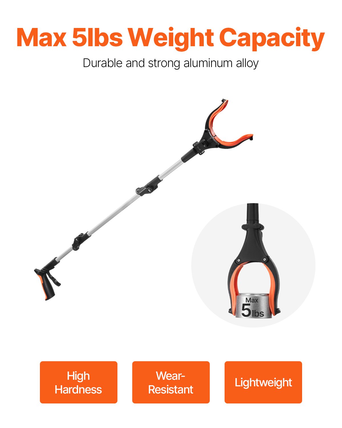43 in Foldable Grabber Reacher Tool – additional product view